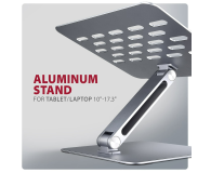 AXAGON STND-LQ, aluminiowy HQ stojak dla laptop 10" - 16" - 1353453 - zdjęcie 5
